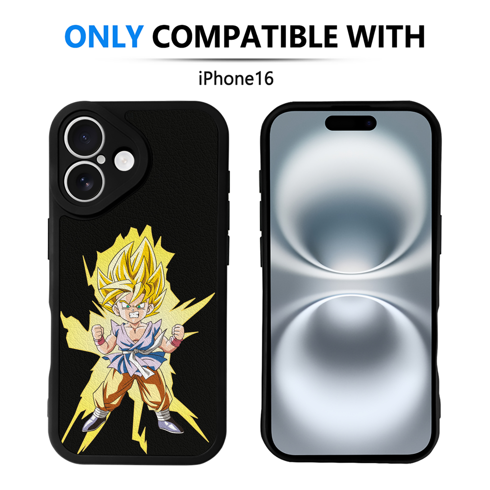 （画像用） ドラゴンボール ベジット DRAGON BALL Vegetto 【iPhone 16シリーズ対応】シリコンスマホケース（レザー調） 材質：シリコン
